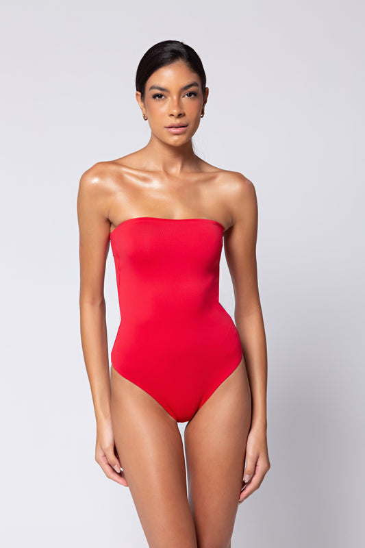 Maiô/Body reto guaraná biodegradável